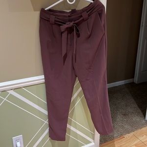 Express dress pants with a cute tie